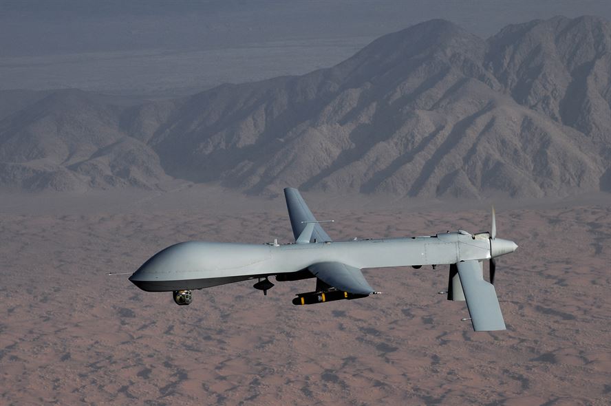A Reaper drone flies a combat mission over southern Afghanistan (US Air Force/Lt. Col. Leslie Pratt: 2008)