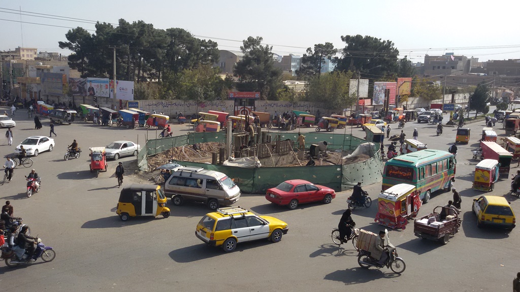 Darb-e Khosh (Happy Gate), a historical gate to Herat city, being rebuilt as part of the young mayor's campaign for urban development. Photo: Said Reza Kazemi