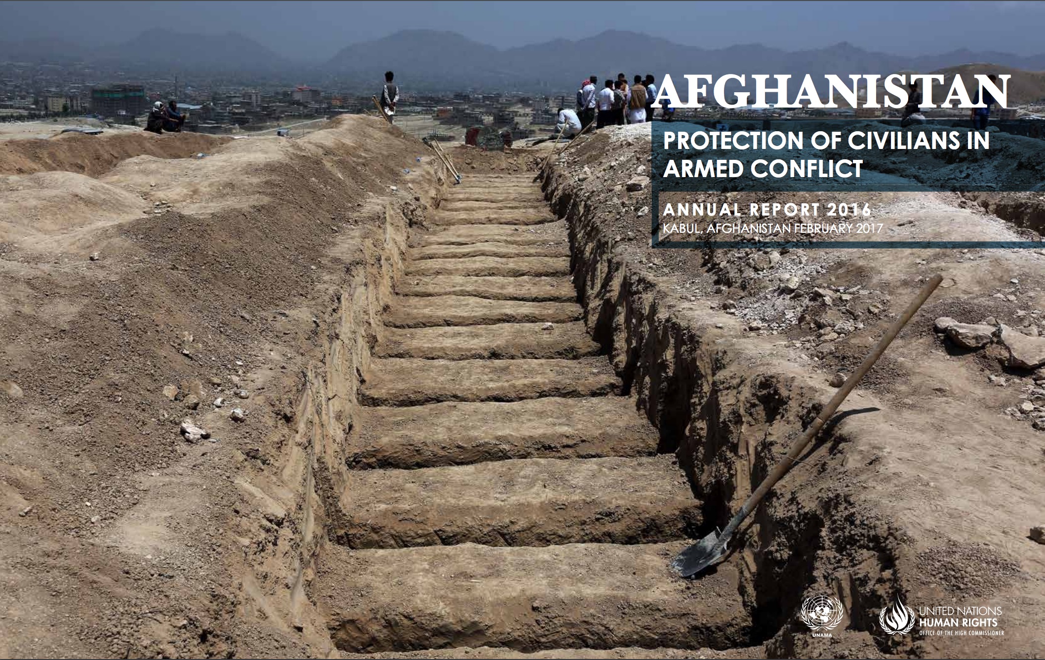 Graves prepared for those killed during an attack claimed by Daesh/ISKP on 23 July 2016 suicide which targeted a peaceful demonstration in Deh Mazang square, Kabul. It was the single deadliest conflict-related incident for civilians recorded by UNAMA in Afghanistan since 2001. Most of the victims were Shia Hazaras (Xinhua/Rahmat Alizadah)