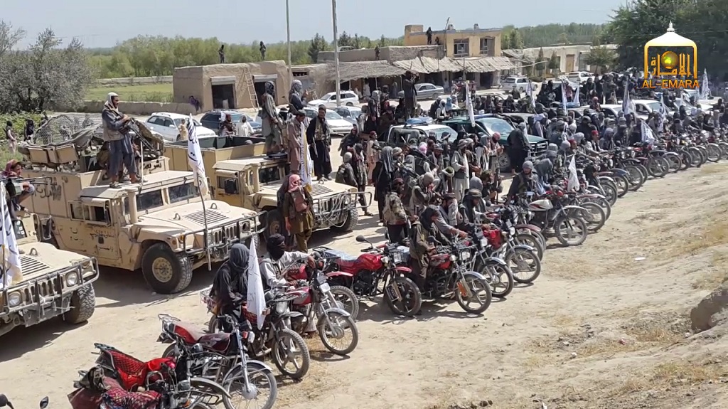 Taleban propaganda films (with scenes such as the above of a gathering of fighters in Kunduz province pledging allegiance to Akhtar Mansur in August 2015) can been seen as evidence of how much the Taleban's decision-making mechanism, its organisational structure and communication strategies have evolved over the past two decades of its existence. (Photo Source: Taleban Propaganda Website 2015)