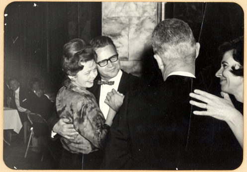 Nancy and Louis dance together in pre-war Kabul. The couple worked till 5 pm each day and then opened their doors to all, as Nancy described: "The 5 o'clock follies were born and became an institution that lasted for many years.”