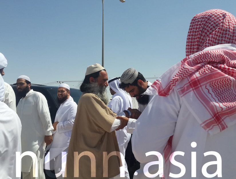 The released Taleban inmates greeted in Qatar - photo by nunn.asia website