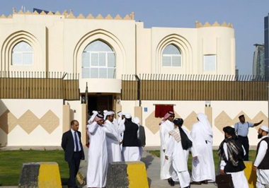 The (officially defunct) Taleban office in al-Khor, Qatar. Photo: ToloNews.