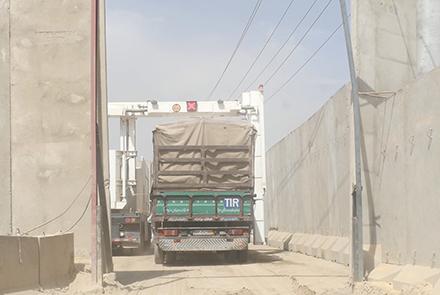 Four hangar-style scanners, each weighing around 30 tonnes have been installed at the four ‘gates’ to Kabul city. Credit: Tolo, 2017